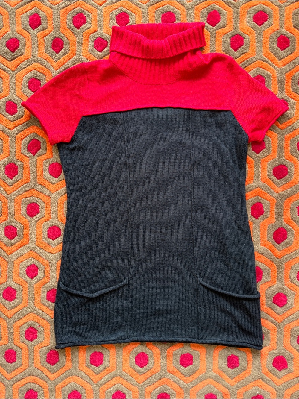 MAKE OFFER! Sweater dress Elementz Bold Red Ribbed Knit Turtleneck Large